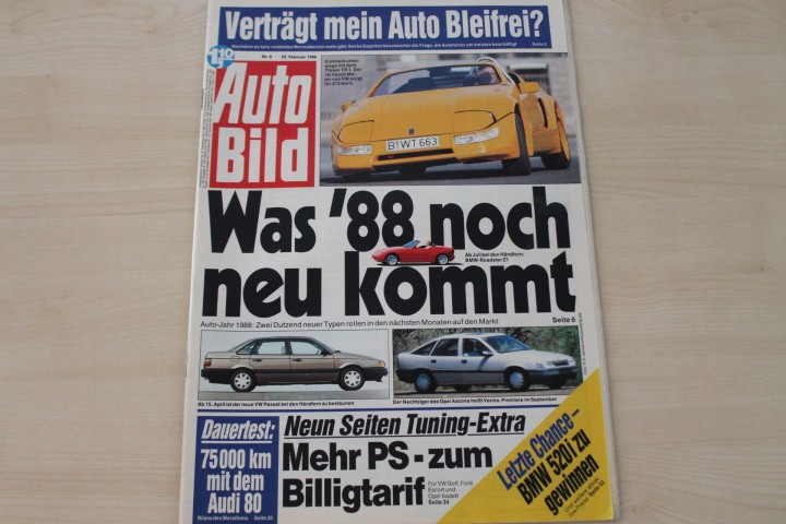 Deckblatt Auto Bild (08/1988)